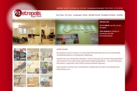 Site para estilista de cabelo