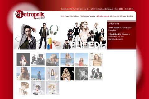 Site para estilista de cabelo