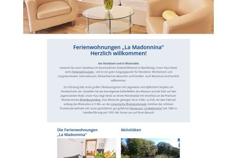 Website para apartamentos de férias