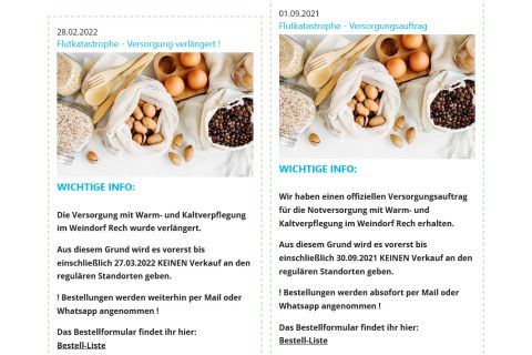 Website para alimentos sem embalagem
