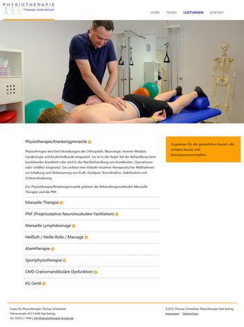 Sítio web para fisioterapeuta Sítio web para fisioterapeuta