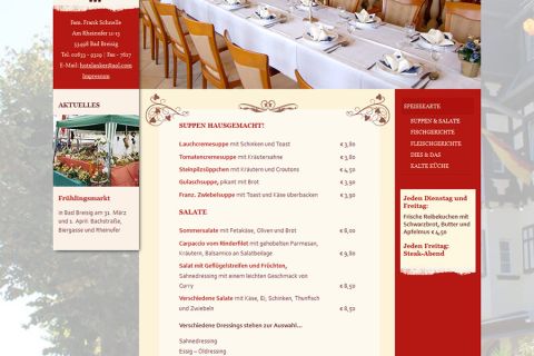 Site para Hotel - Restaurante