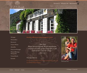 Website for winery / winemaker, online shop