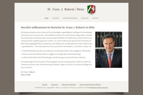 Sítio Web para notário