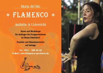 Flyer für Flamenco-Tänzerin