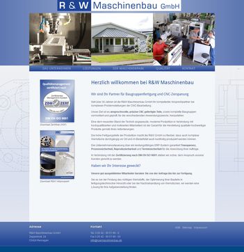 Site para empresa - fabricação de montagem CNC Site para empresa - fabricação de montagem CNC