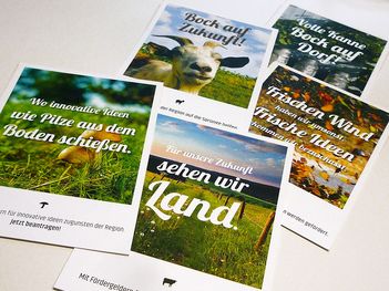 Broschüren für Fördervereinigung "Leader"