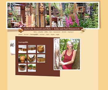 Webseite für Künstler-Atelier