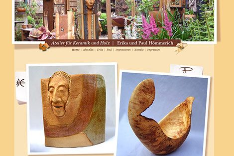 Website para Artistas - Arte de Madeira  e Barro