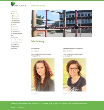 Webseite für Grundschule