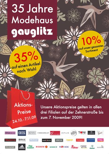Plakat für Modegeschäft