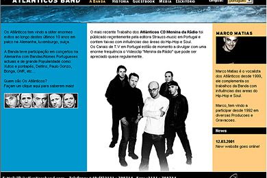 Site para músicos, multilíngue