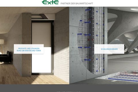Site para empresa de acessórios para janelas, multilingue