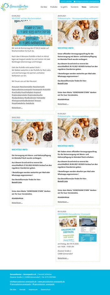 Website for food without packaging